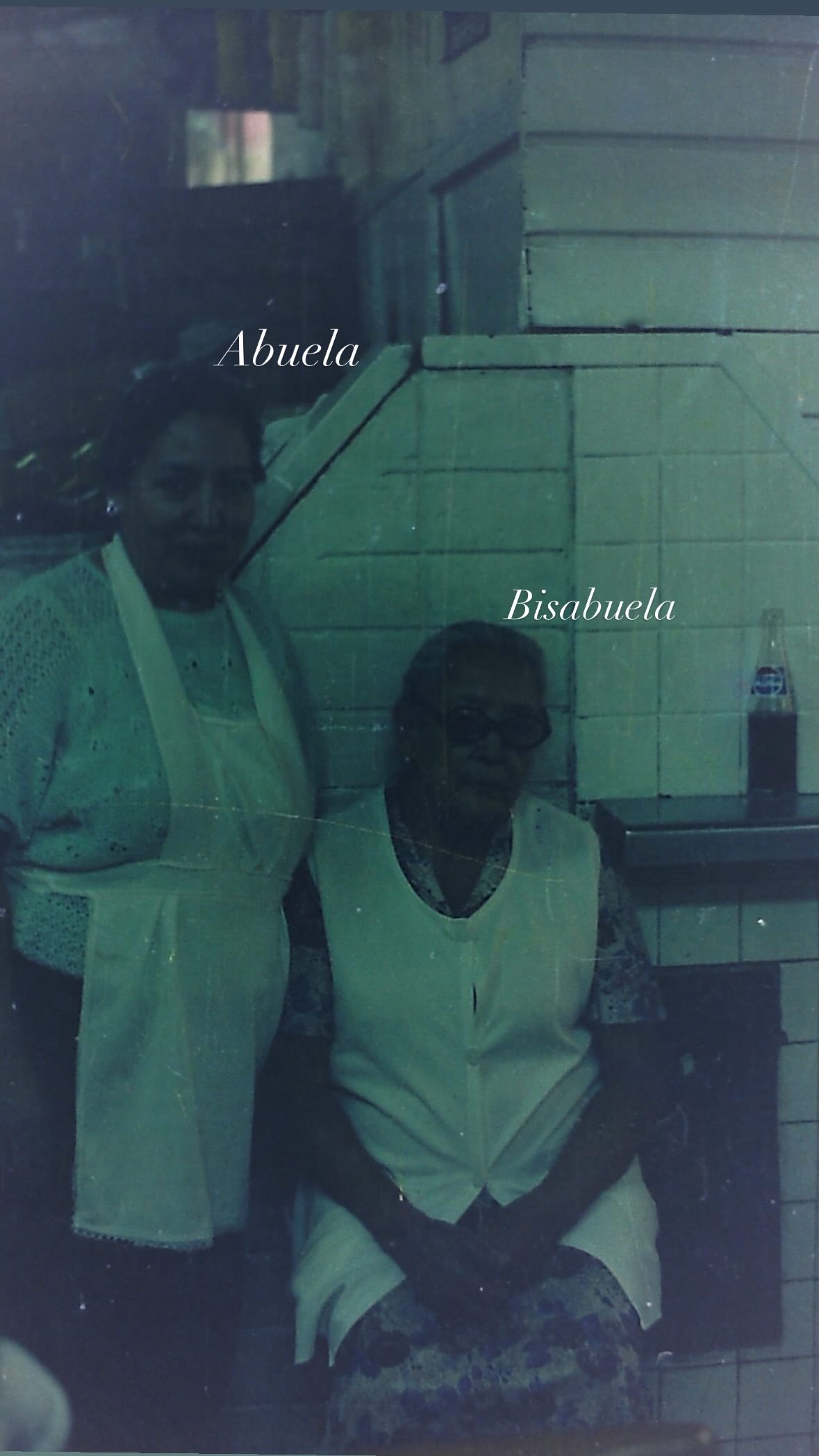 La abuela y la bisabuela de Dixy en una fotografía del archivo familiar.